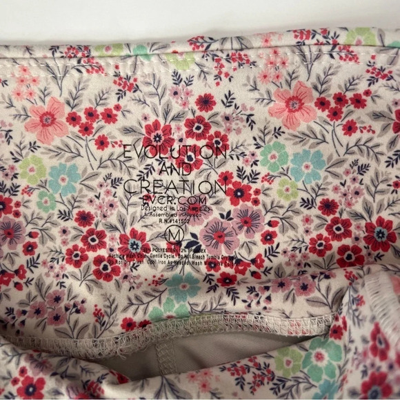 Evolution & creation athletic set Crop top racerback legging Snow Garden Floral - Picture 15 of 16